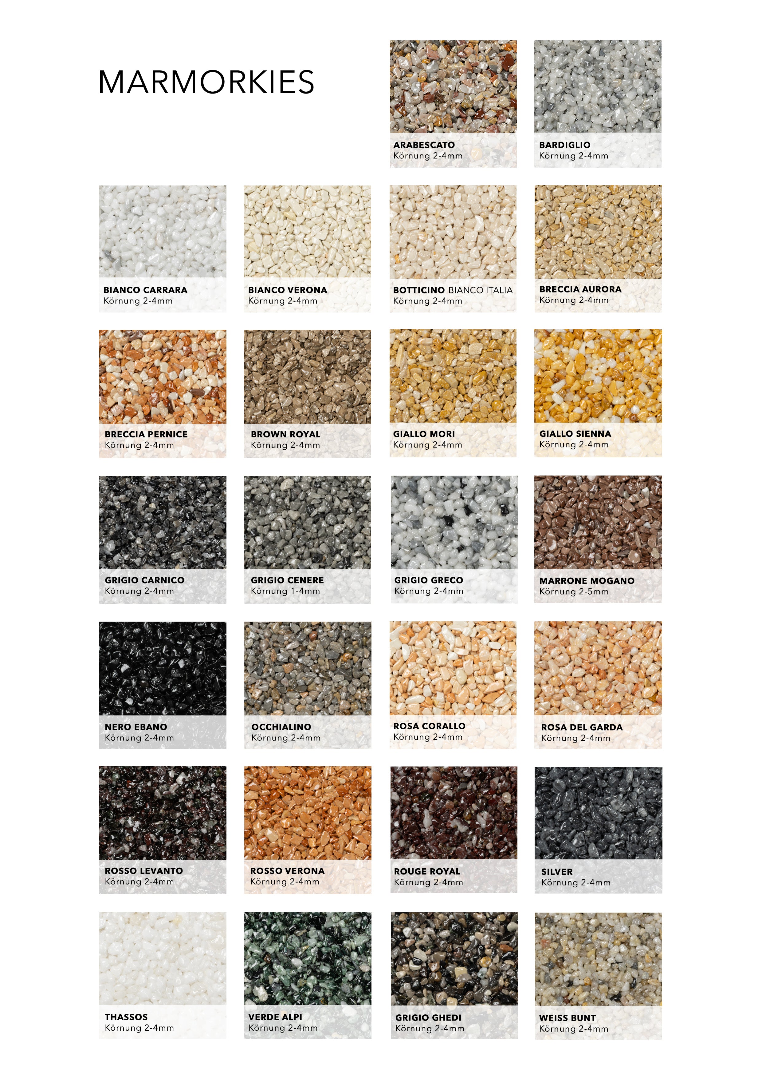 Steinteppich Set für 2m² incl. Bindemittel