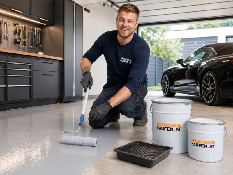 Garage Boden Beschichtung Epoxidharz Epoxy Auto Boden Floor