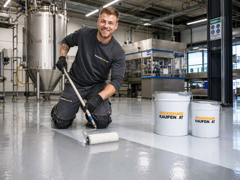 Lager Halle Bodenbeschichtung Industrie Produktion Epoxidharz Thomas Hollaus